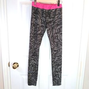 Puma Leggings Activewear Stretch Athleisure Black Gray Pink Girls Size XL